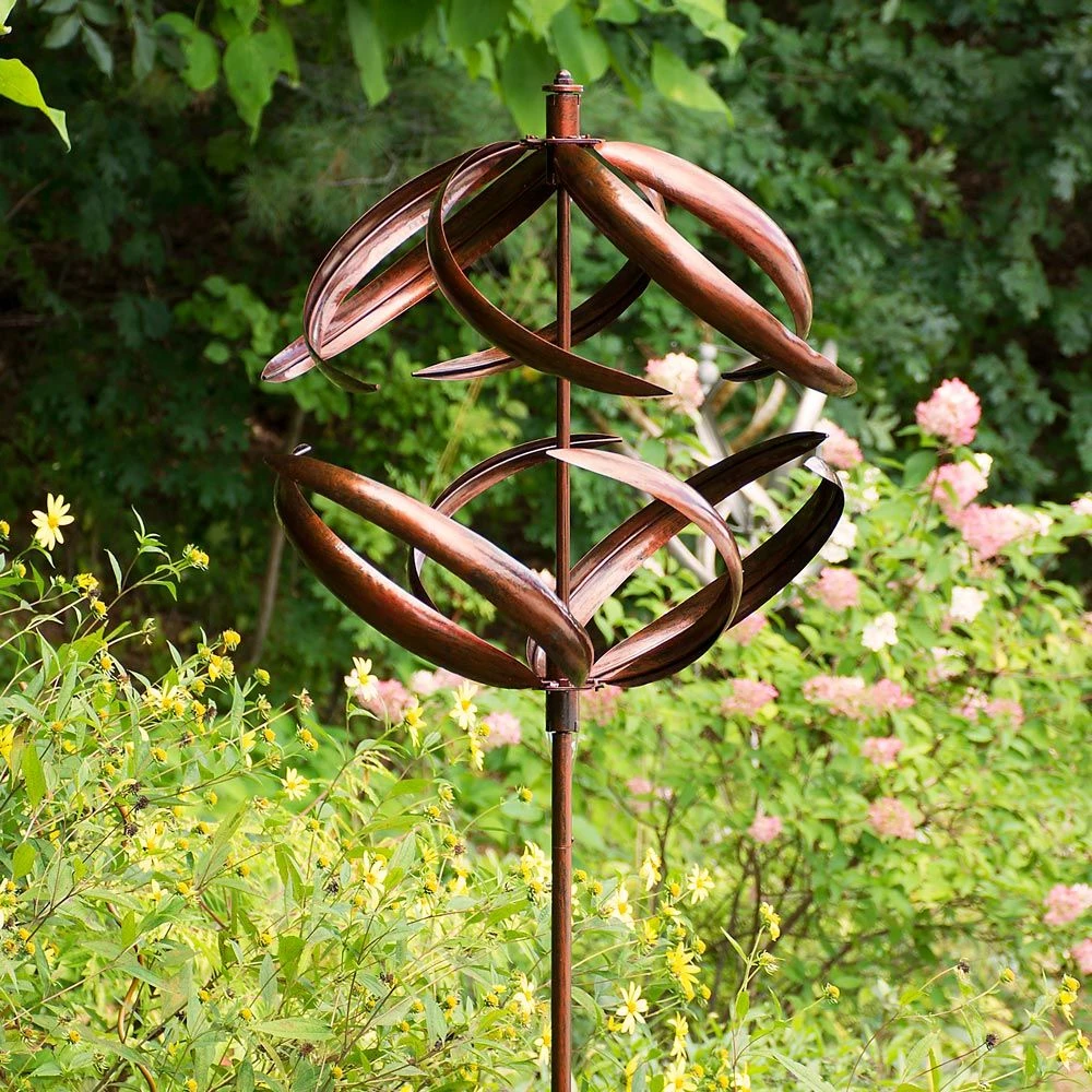 Copper Sphere Wind Spinner 1 Copper Sphere Wind Spinner