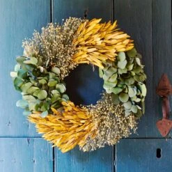 Fall Patchwork Dried Wreath