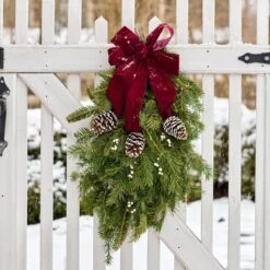 Merry In Maroon Holiday Swag
