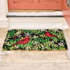 Cardinal Christmas Outdoor Mat