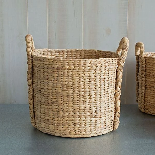 Water Hyacinth Basket, Large 1 Water Hyacinth Basket, Large