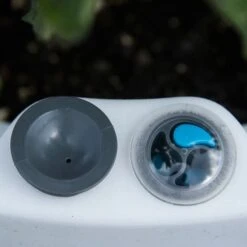 Sausalito Self-Watering Container, White -Olivia Plants Sales x600 17133