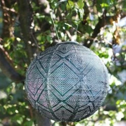 Radiant Solar Globe Lantern - Large, Ink