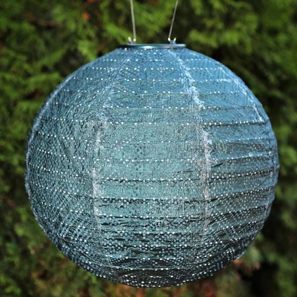 Radiant Solar Globe Lantern - Large, Ink 2 Radiant Solar Globe Lantern - Large, Ink - Image 2