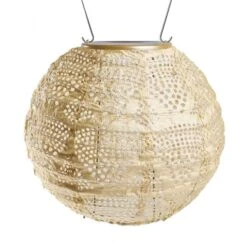 Radiant Solar Globe Lantern - Small, Pearl -Olivia Plants Sales x600 22444
