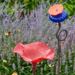 Glass Poppy Hummingbird Feeder 5 Glass Poppy Hummingbird Feeder -Olivia Plants Sales x600 28014