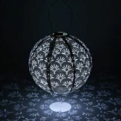 Radiant Solar Blossoms Globe Lantern -Olivia Plants Sales x600 28347
