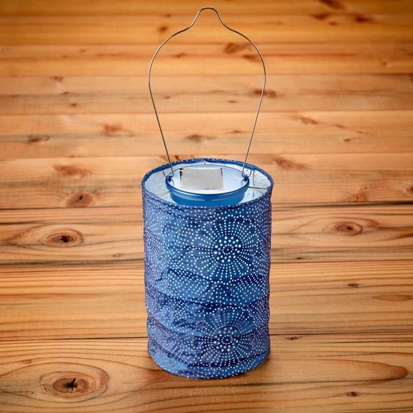 Radiant Solar Cylinder Lantern – Ultramarine, Blue 1 Radiant Solar Cylinder Lantern – Ultramarine, Blue