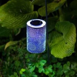 Radiant Solar Cylinder Lantern – Ultramarine, Blue 7 Radiant Solar Cylinder Lantern – Ultramarine, Blue -Olivia Plants Sales x600 28364