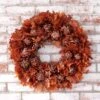 Copper Artichoke & Oak Leaf Wreath