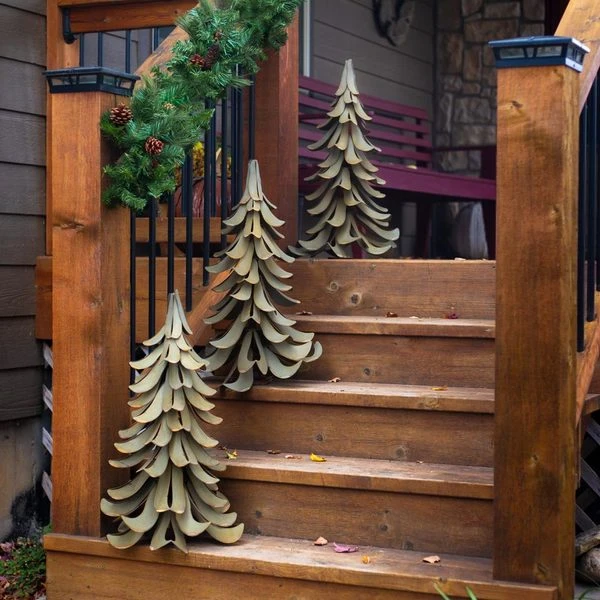 Sculptural Steel Cedar Tree 4 Sculptural Steel Cedar Tree - Image 4