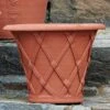 Flared Basket Weave Pot