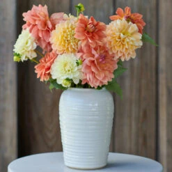 Three Rivers Handmade Ridged Frog Vase -Olivia Plants Sales x600 33027