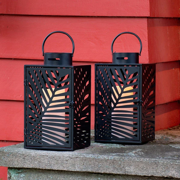 Leaf Lanterns, Set Of 2 1 Leaf Lanterns, Set Of 2