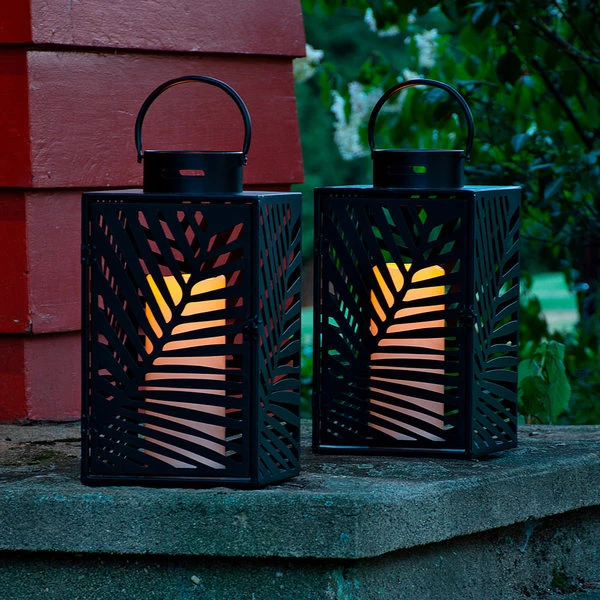 Leaf Lanterns, Set Of 2 2 Leaf Lanterns, Set Of 2 - Image 2