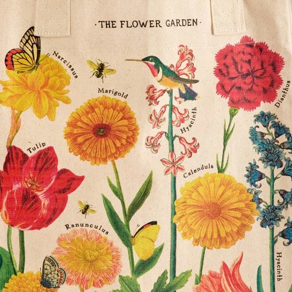 Flower Garden Vintage Tote Bag 2 Flower Garden Vintage Tote Bag - Image 2