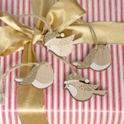 Box Of Jolly Birds Ornament Set