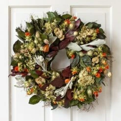 Orange Embers Wreath -Olivia Plants Sales x600 38685