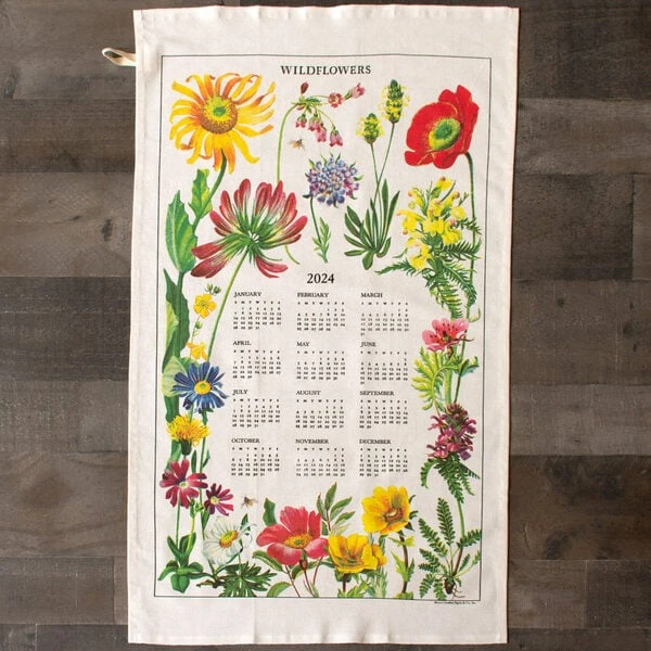 Flower Garden Tea Towel Calendar – Standard Shipping Included 2 Flower Garden Tea Towel Calendar – Standard Shipping Included - Image 2